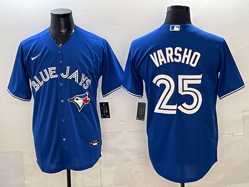 Men Toronto Blue Jays #25 Varsho Blue 2026 Nike Game MLB Jersey 006